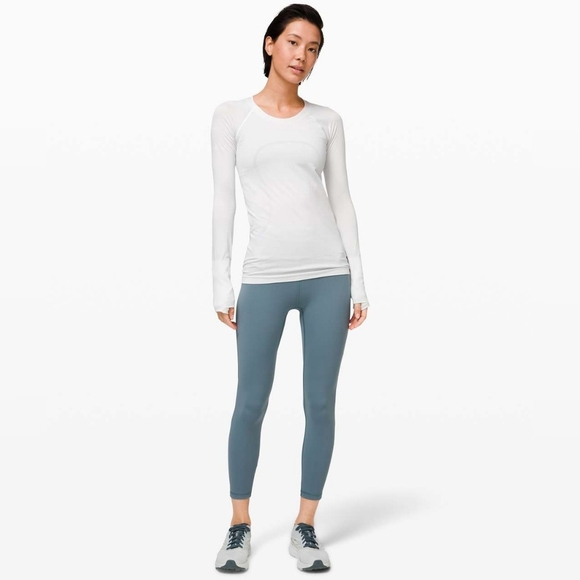 Lululemon Train Times Pant 25" Legging Color Blue Charcoal Size 6 W5BJOS - Picture 1 of 16